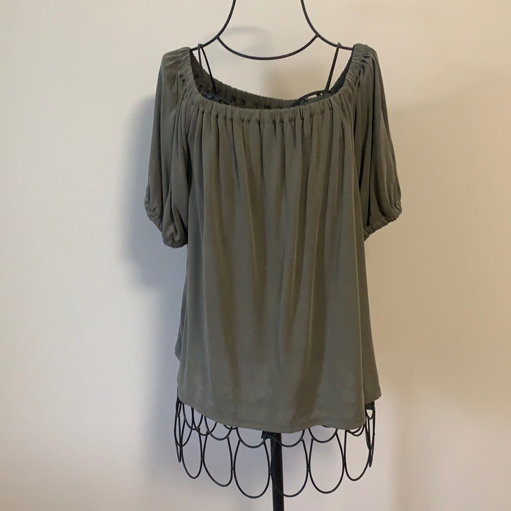 Loft off the shoulder shirt- NWT